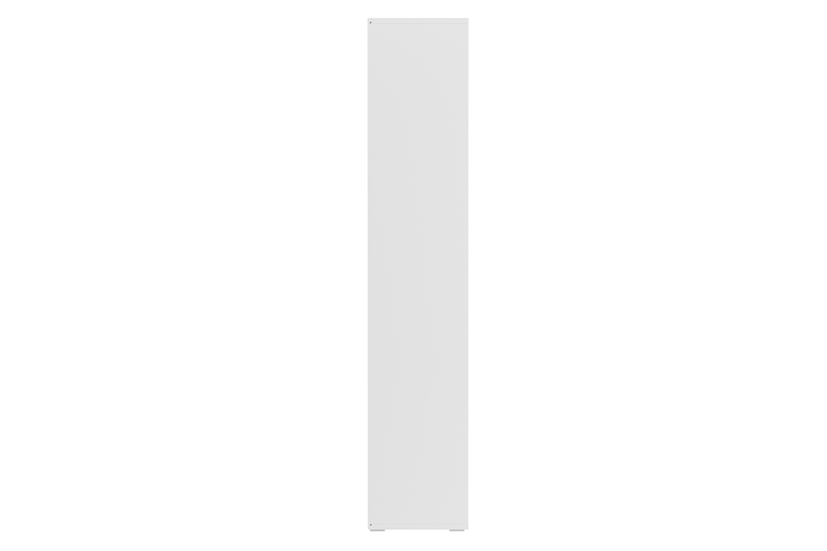 Biblioth�que scandinave blanc mat L140 cm EPURE