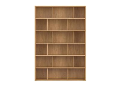 Biblioth&egrave;que scandinave finition bois clair ch&ecirc;ne L140 cm EPURE