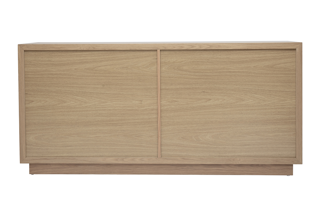 Buffet en bois clair � motifs chevrons ARROW vue de dos.