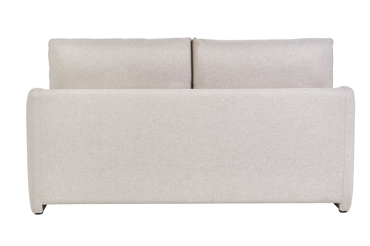 Canap� convertible beige cr�me PAULIN, vue arri�re.