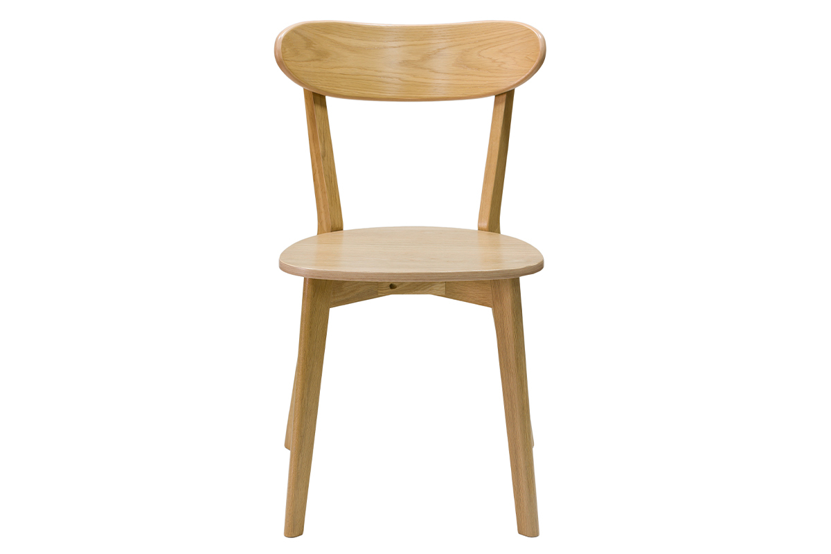 Chaises vintage bois clair ch�ne (lot de 2) DOVE