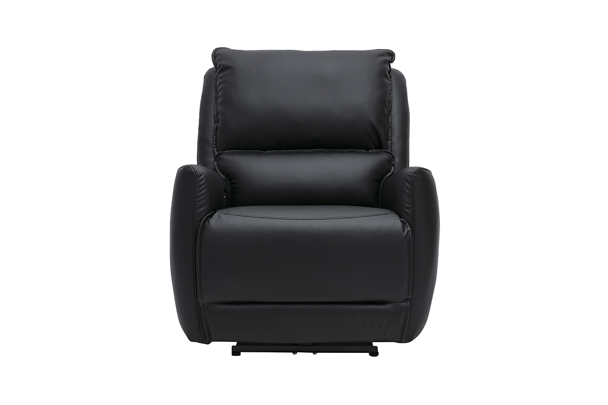 Fauteuil relax �lectrique noir RACHEL, vue de face