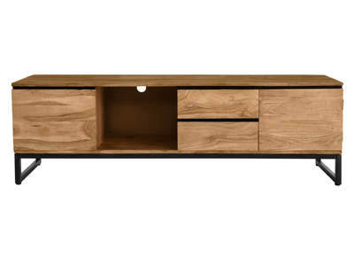 Meuble TV en bois massif L160 cm HOORN