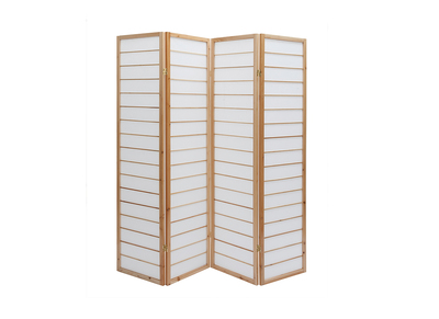 Paravent japonais en bois et papier de riz L177 cm GIBON