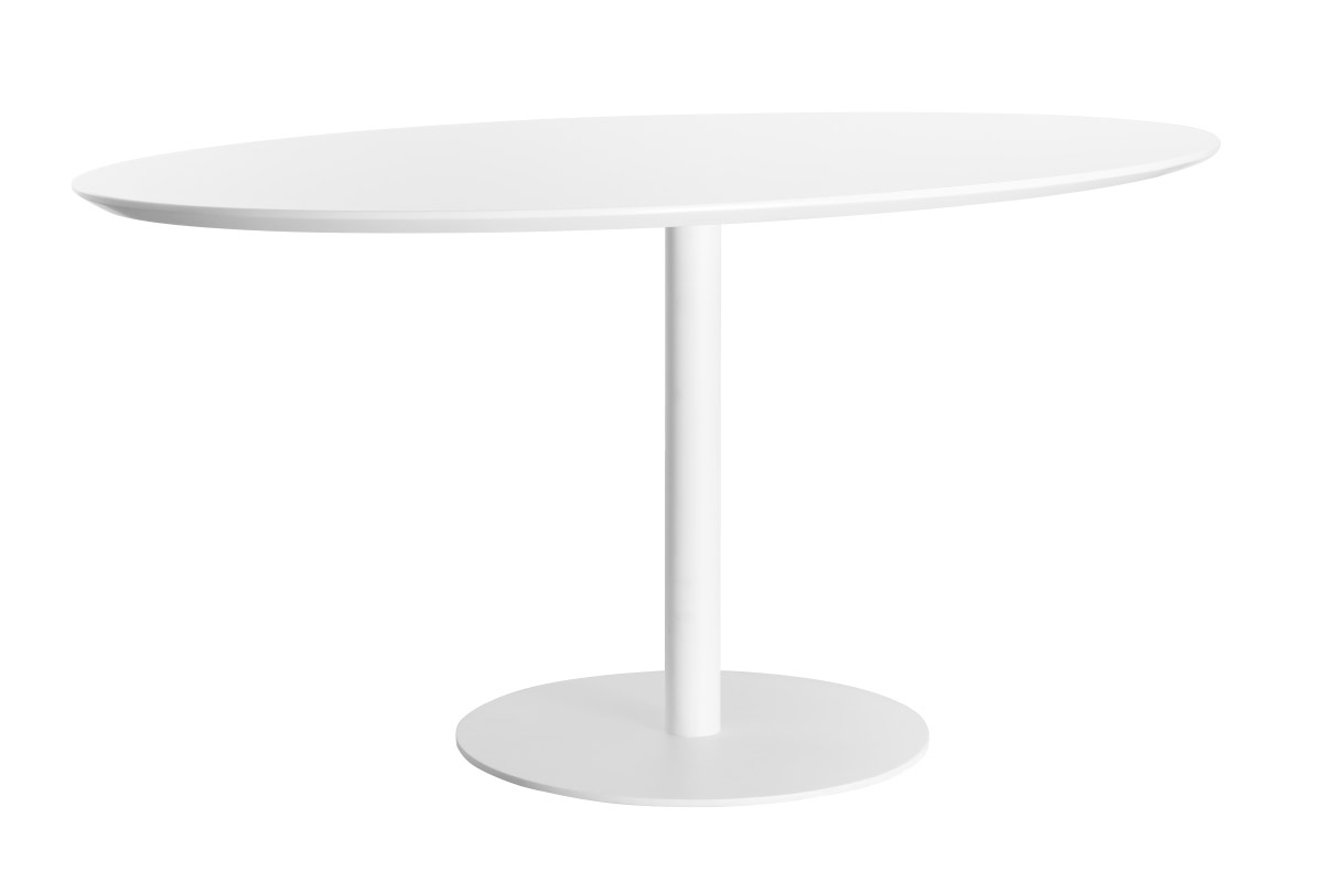 Table � manger design blanche ovale L170 cm HALIA