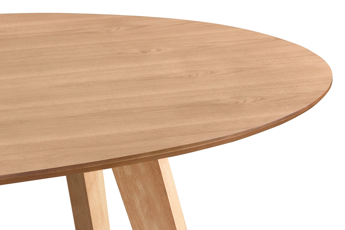 Table � manger design scandinave ovale bois clair L160 cm MARIK