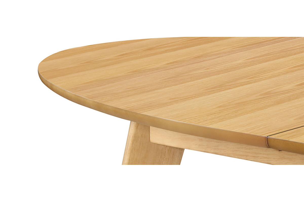 Table � manger extensible ovale en bois clair L150-200 cm MARIK