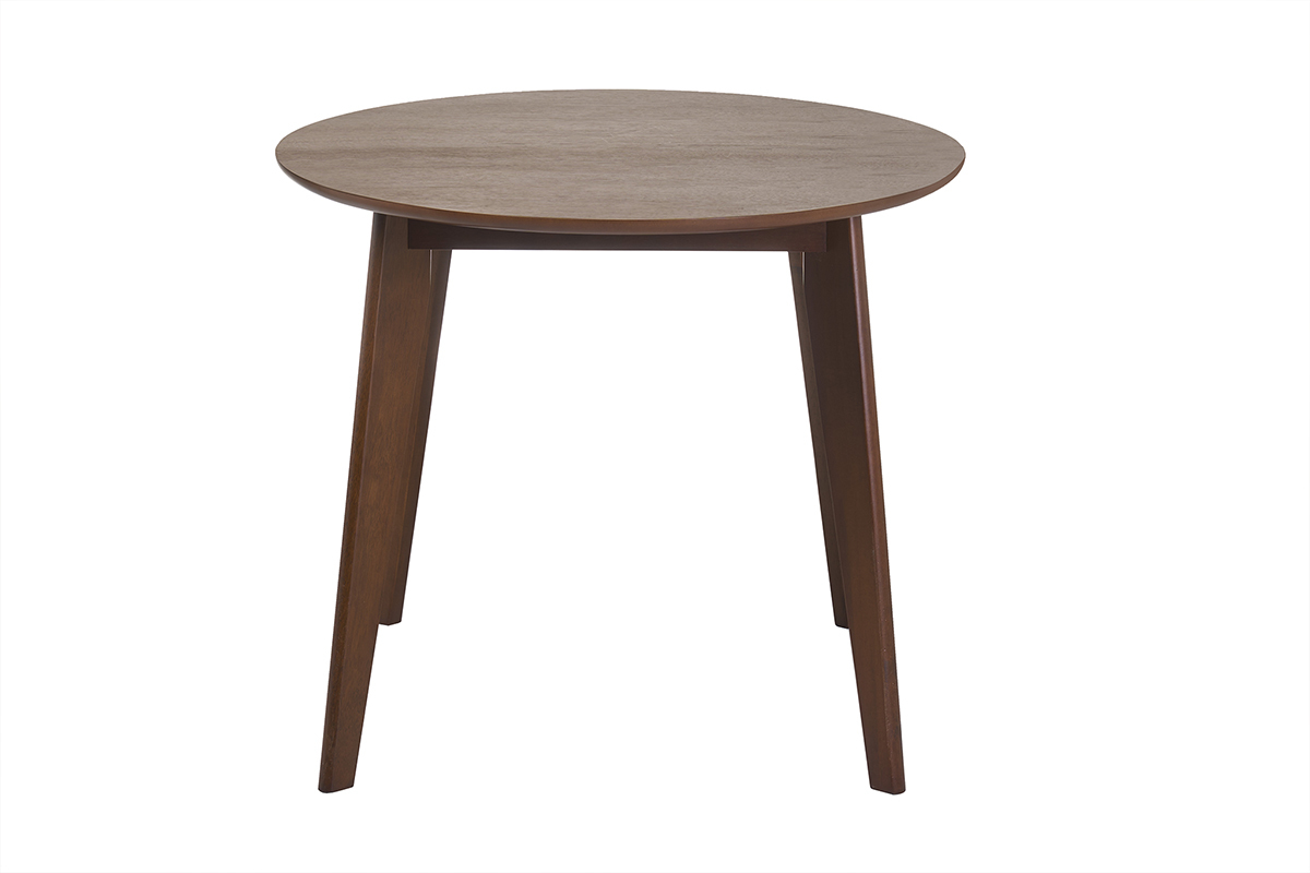 Table � manger extensible ovale en bois fonc� L150-200 MARIK