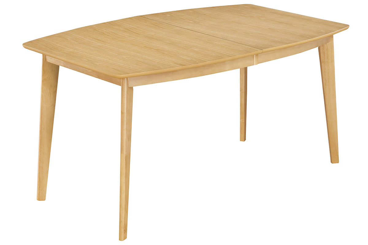 Table � manger extensible scandinave en bois clair L150-200 LEENA