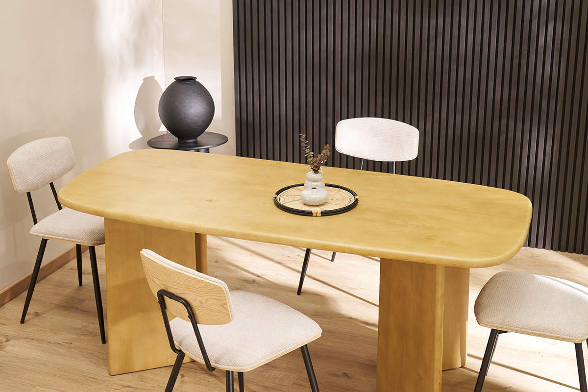Table � manger rectangulaire en bois manguier massif L180 cm SOTA