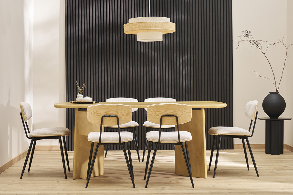 Table � manger rectangulaire en bois manguier massif L180 cm SOTA