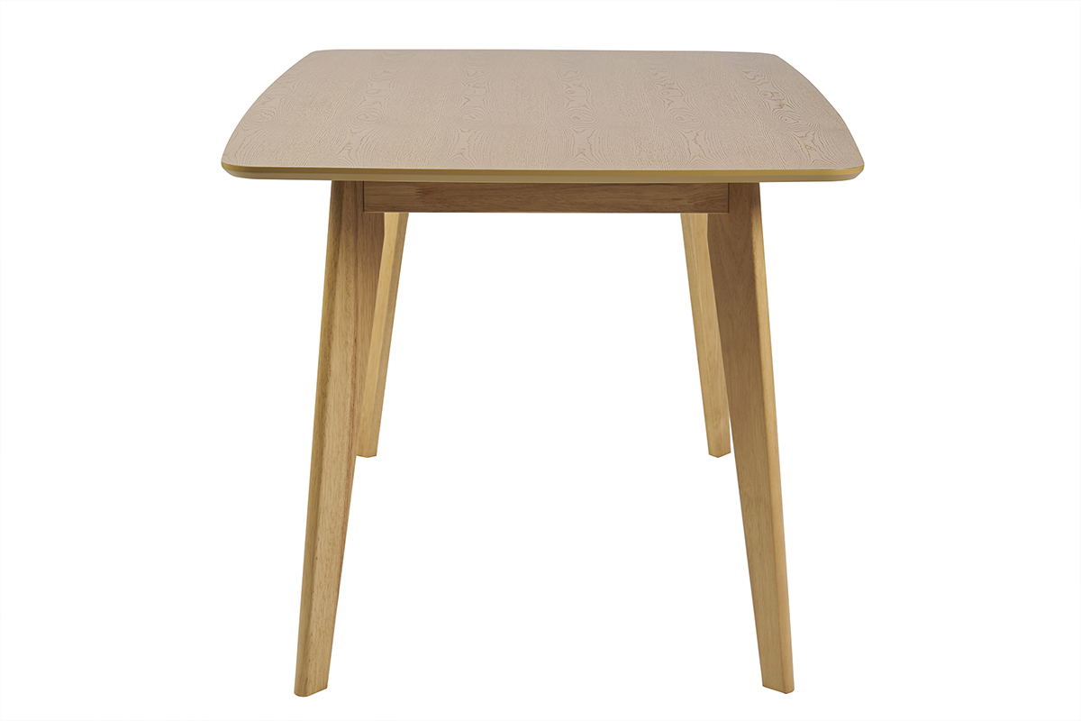 Table � manger rectangulaire scandinave bois clair ch�ne L150 cm LEENA