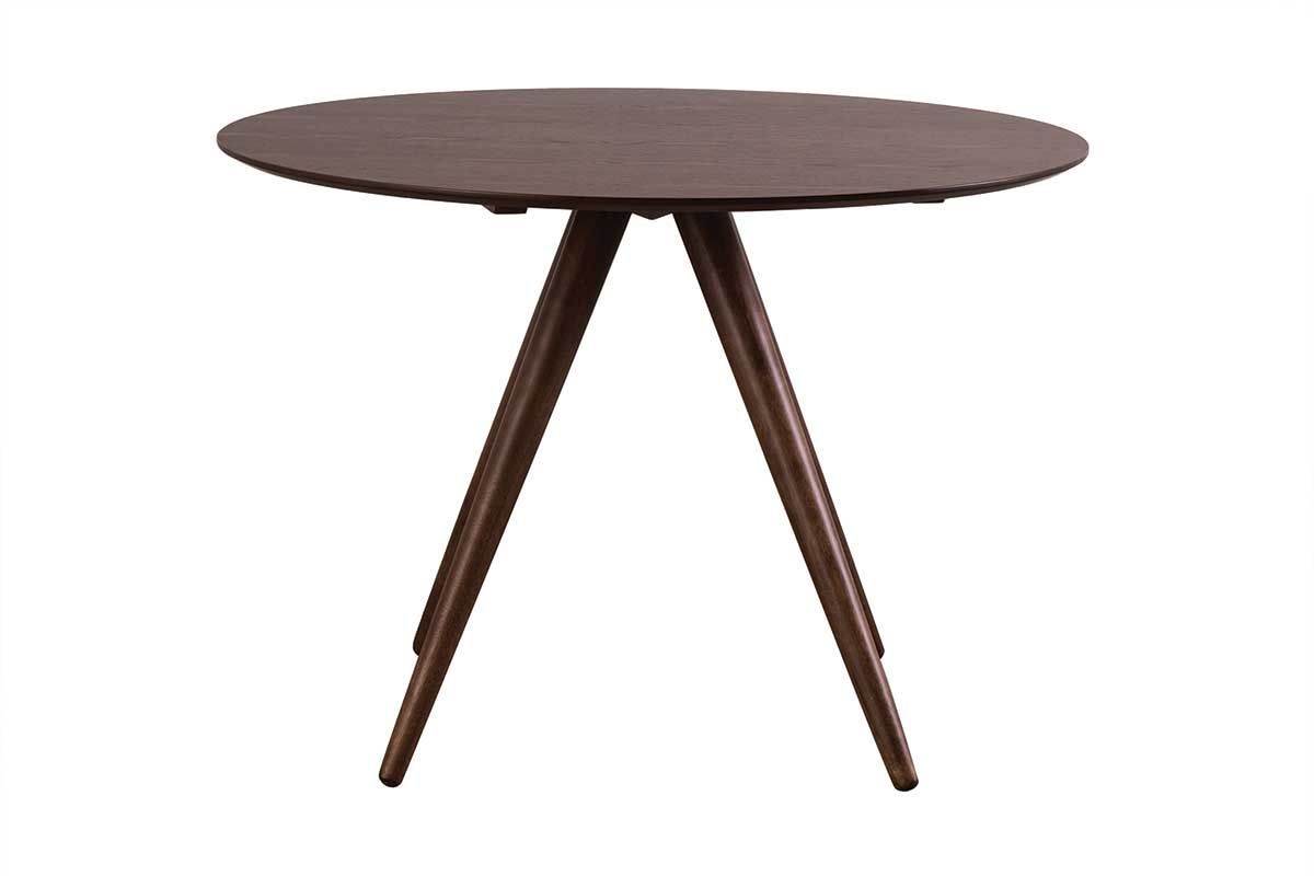Table � manger ronde design noyer D106 cm WALFORD