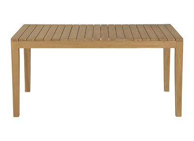 Table de jardin rectangulaire en bois teck massif L160 cm UBUD