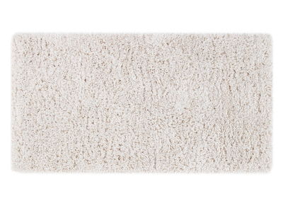 Tapis recycl&eacute; &agrave; poils longs coloris ivoire 160 x 230 cm AIMEE