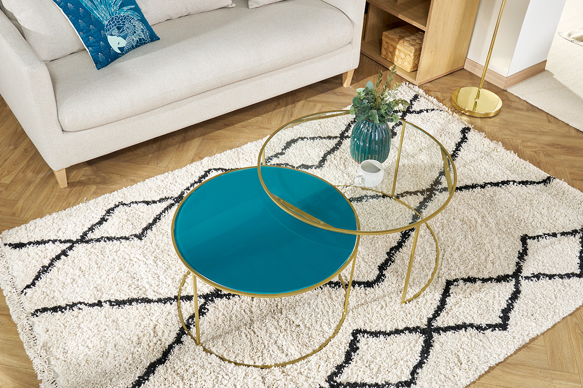 Tapis style berb�re motif noir 160 x 230 cm TRIBU