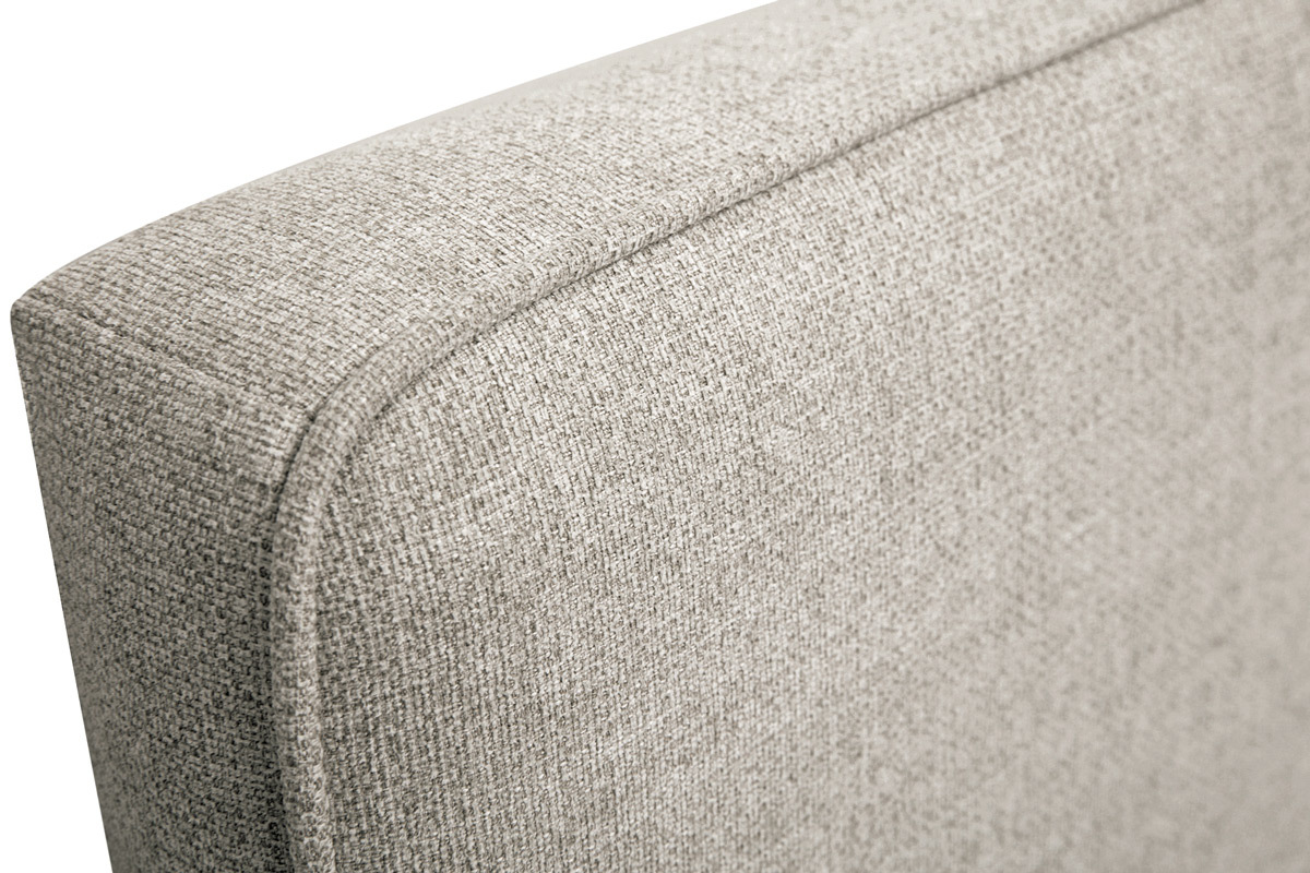 T�te de lit � suspendre en tissu beige L180 cm LILY