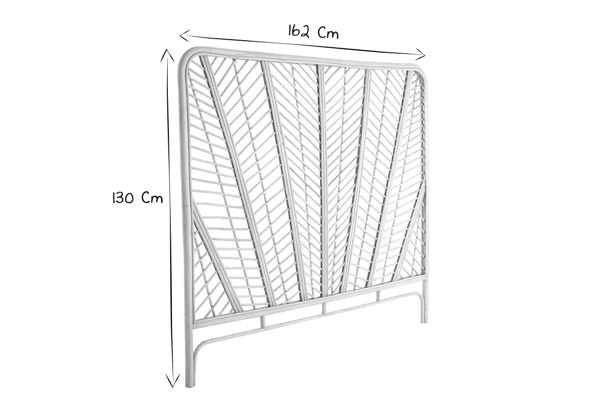 T�te de lit en rotin L162 cm GALON